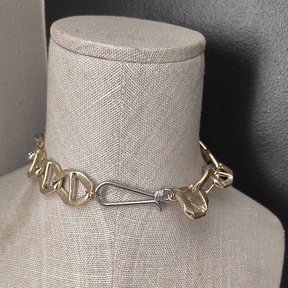 Gold and Silver Chain Necklace